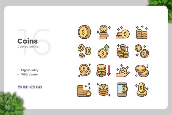 Coins Color Icons Review
