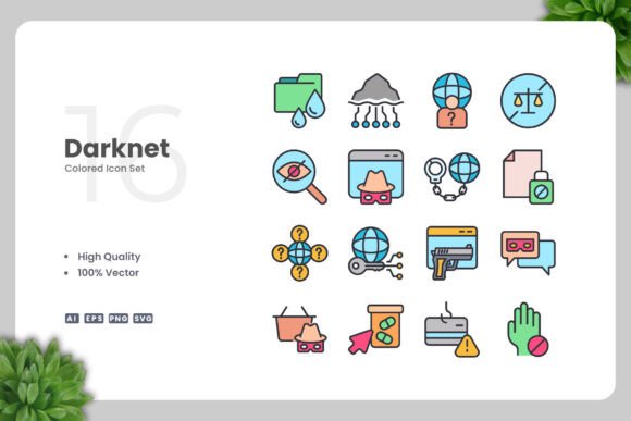 Darknet Color Icons: Graphics and Icons for Local Business