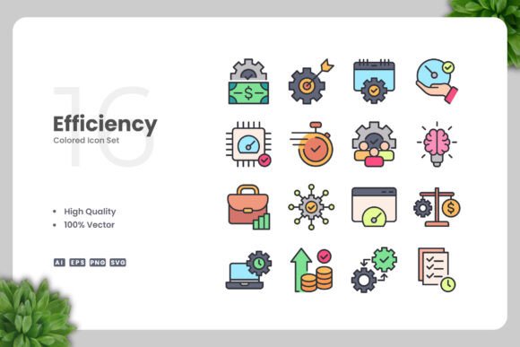 Efficiency Colored Icons for Crafters