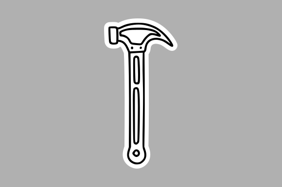 Hand-Drawn Hammer: Graphics for Creative Branding
