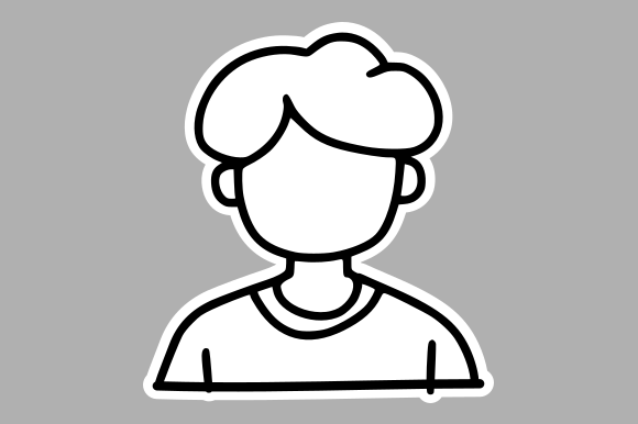 Handcrafted Faceless Portrait Drawing: Graphics for Local Branding